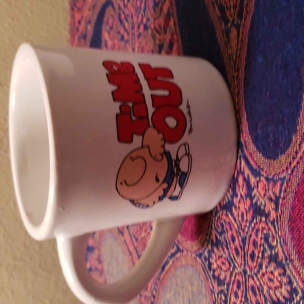 👭 2FOR20 Ziggy Time Out Coffee 1982 Universal Press Syndicate Mug - Picture 2 of 5